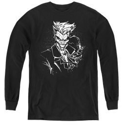 Joker, The Jokers Splatter Smile - Youth Long Sleeve T-Shirt Youth Long Sleeve T-Shirt Joker   