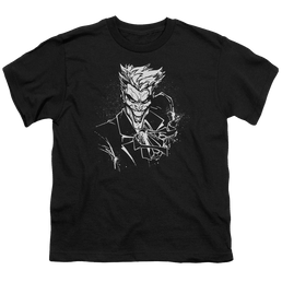 Joker, The Jokers Splatter Smile - Youth T-Shirt Youth T-Shirt (Ages 8-12) Joker   