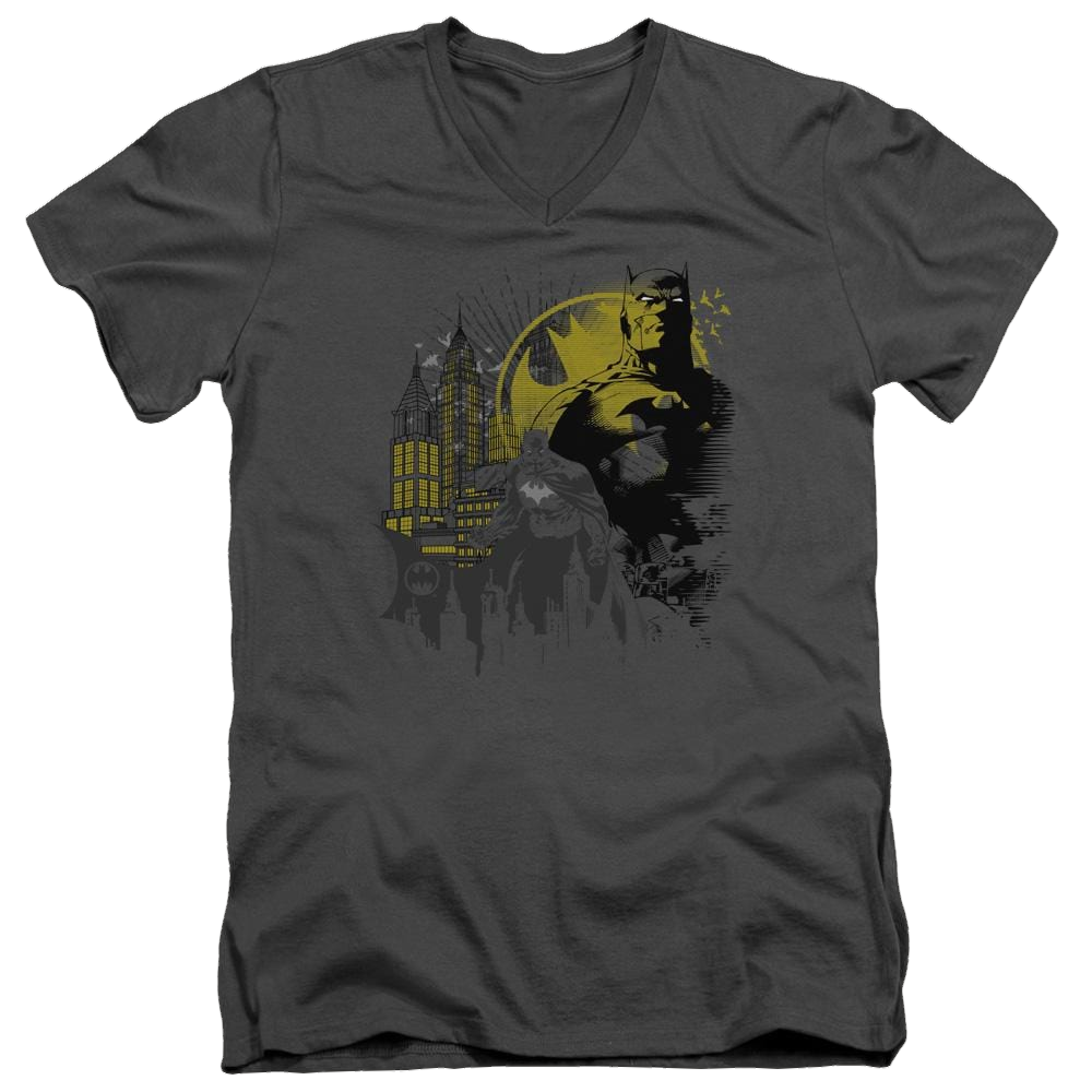 Batman The Dark City - Men's V-Neck T-Shirt Men's V-Neck T-Shirt Batman   