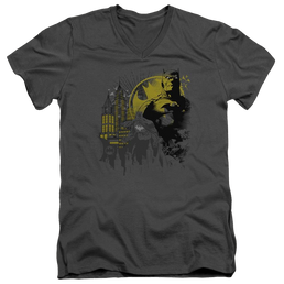 Batman The Dark City - Men's V-Neck T-Shirt Men's V-Neck T-Shirt Batman   