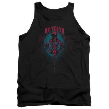 Black men's tank with Batman Carpe Nocturn graphic