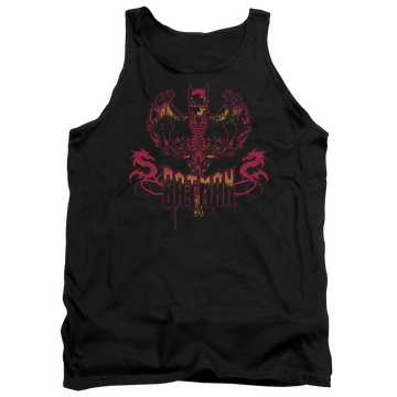 Black men's tank with Batman Heart Of Fire graphic