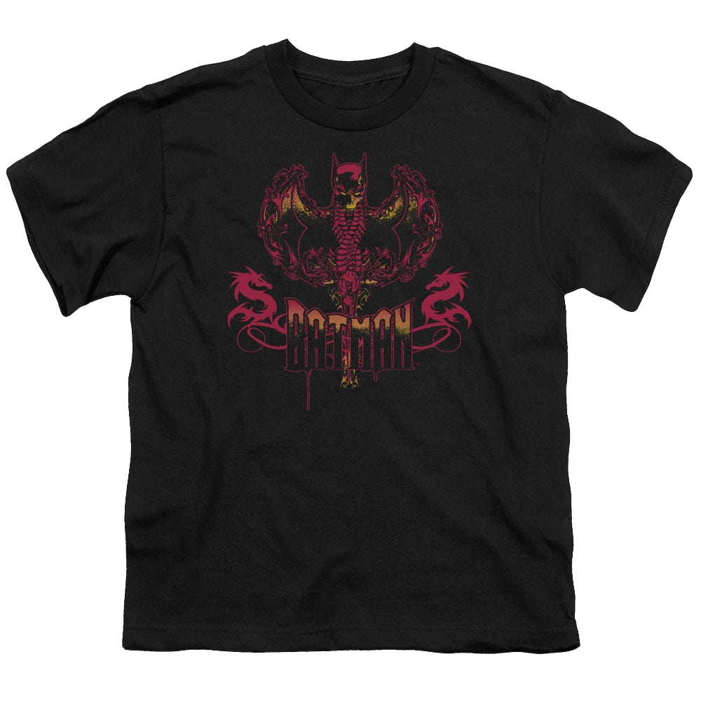 DC Batman Heart Of Fire - Youth T-Shirt Youth T-Shirt (Ages 8-12) Batman   