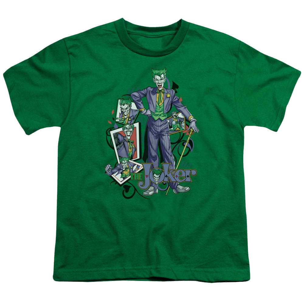 DC Batman Wild Cards - Youth T-Shirt Youth T-Shirt (Ages 8-12) Batman   