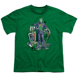 DC Batman Wild Cards - Youth T-Shirt Youth T-Shirt (Ages 8-12) Batman   