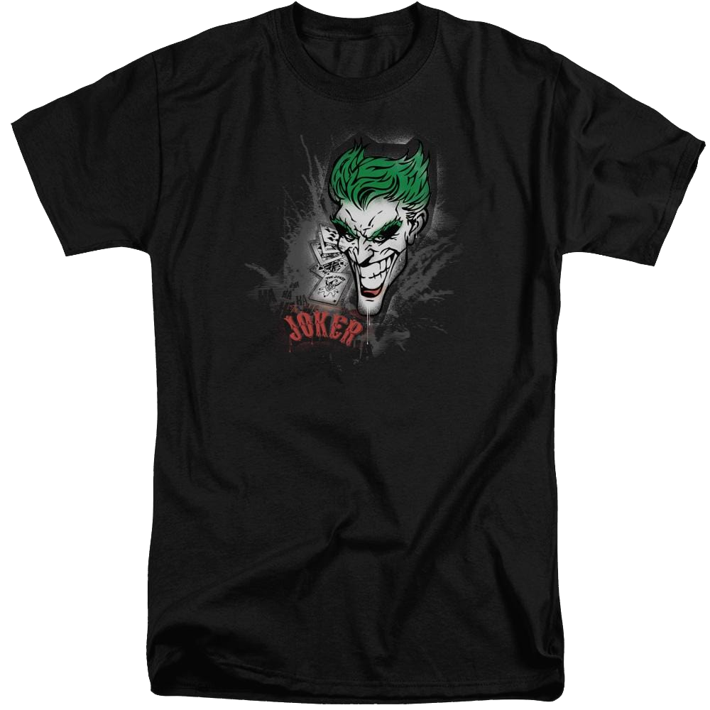 Batman Joker Sprays The City - Men's Tall Fit T-Shirt Men's Tall Fit T-Shirt Joker   