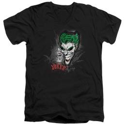 Batman Joker Sprays The City - Men's V-Neck T-Shirt Men's V-Neck T-Shirt Joker   