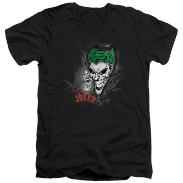 Batman Joker Sprays The City - Men's V-Neck T-Shirt Men's V-Neck T-Shirt Joker   