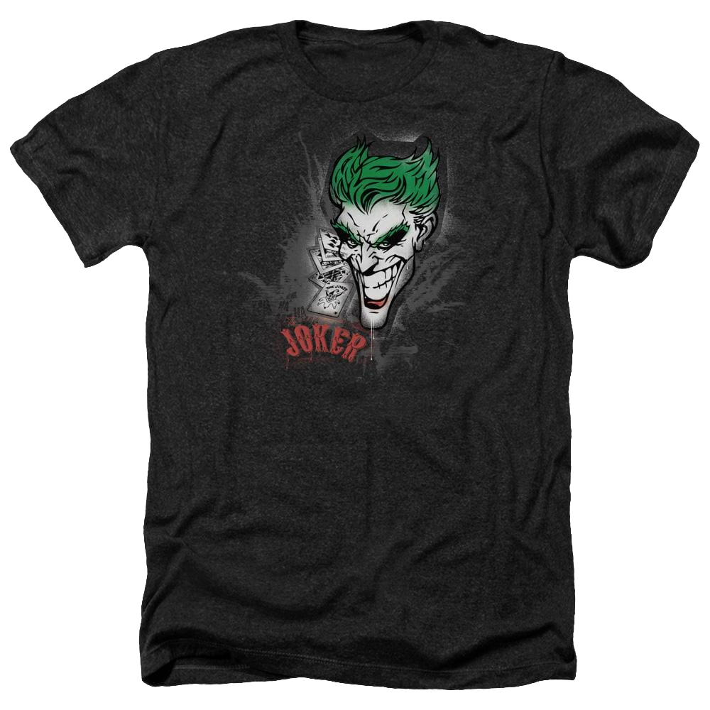 Batman Joker Sprays The City - Men's Heather T-Shirt Men's Heather T-Shirt Joker   