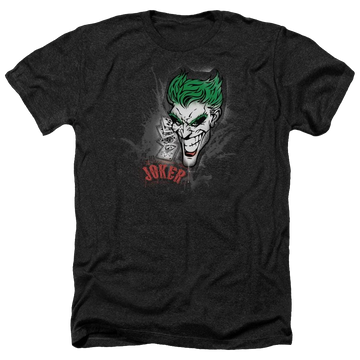 Batman Joker Sprays The City - Men's Heather T-Shirt Men's Heather T-Shirt Joker   