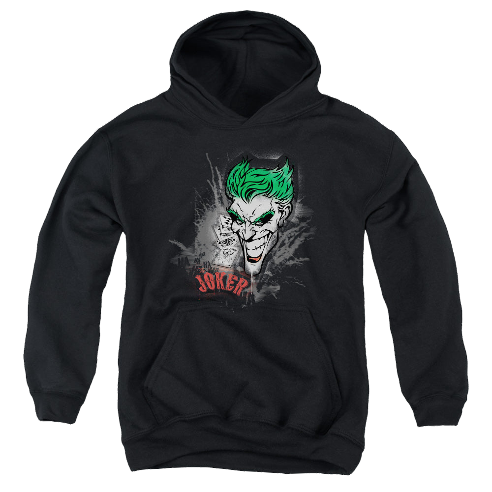 Joker, The Joker Sprays The City - Youth Hoodie Youth Hoodie (Ages 8-12) Joker   