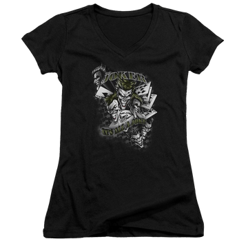 Batman Its All A Joke - Juniors V-Neck T-Shirt Juniors V-Neck T-Shirt Batman   