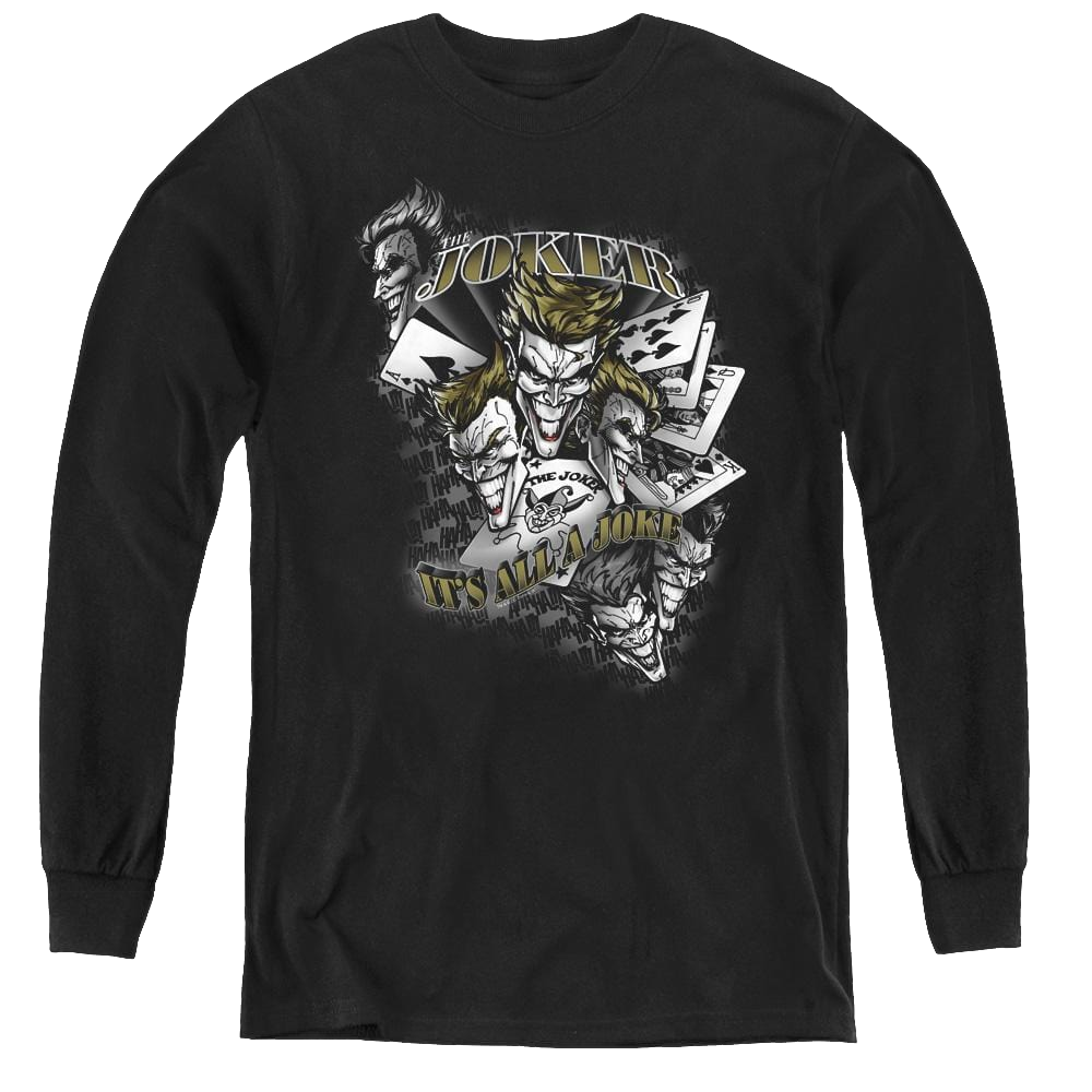 Dc Batman Its All A Joke - Youth Long Sleeve T-Shirt Youth Long Sleeve T-Shirt Batman   
