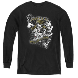 Dc Batman Its All A Joke - Youth Long Sleeve T-Shirt Youth Long Sleeve T-Shirt Batman   