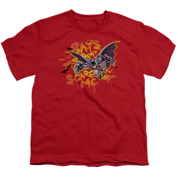 DC Batman Bats Dont Scare Me - Youth T-Shirt Youth T-Shirt (Ages 8-12) Batman   