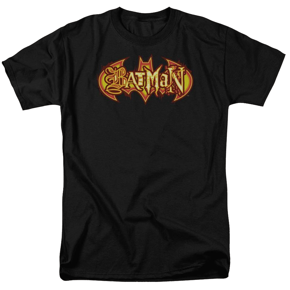 Batman Fiery Shield - Men's Regular Fit T-Shirt Men's Regular Fit T-Shirt Batman   