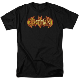 Batman Fiery Shield - Men's Regular Fit T-Shirt Men's Regular Fit T-Shirt Batman   