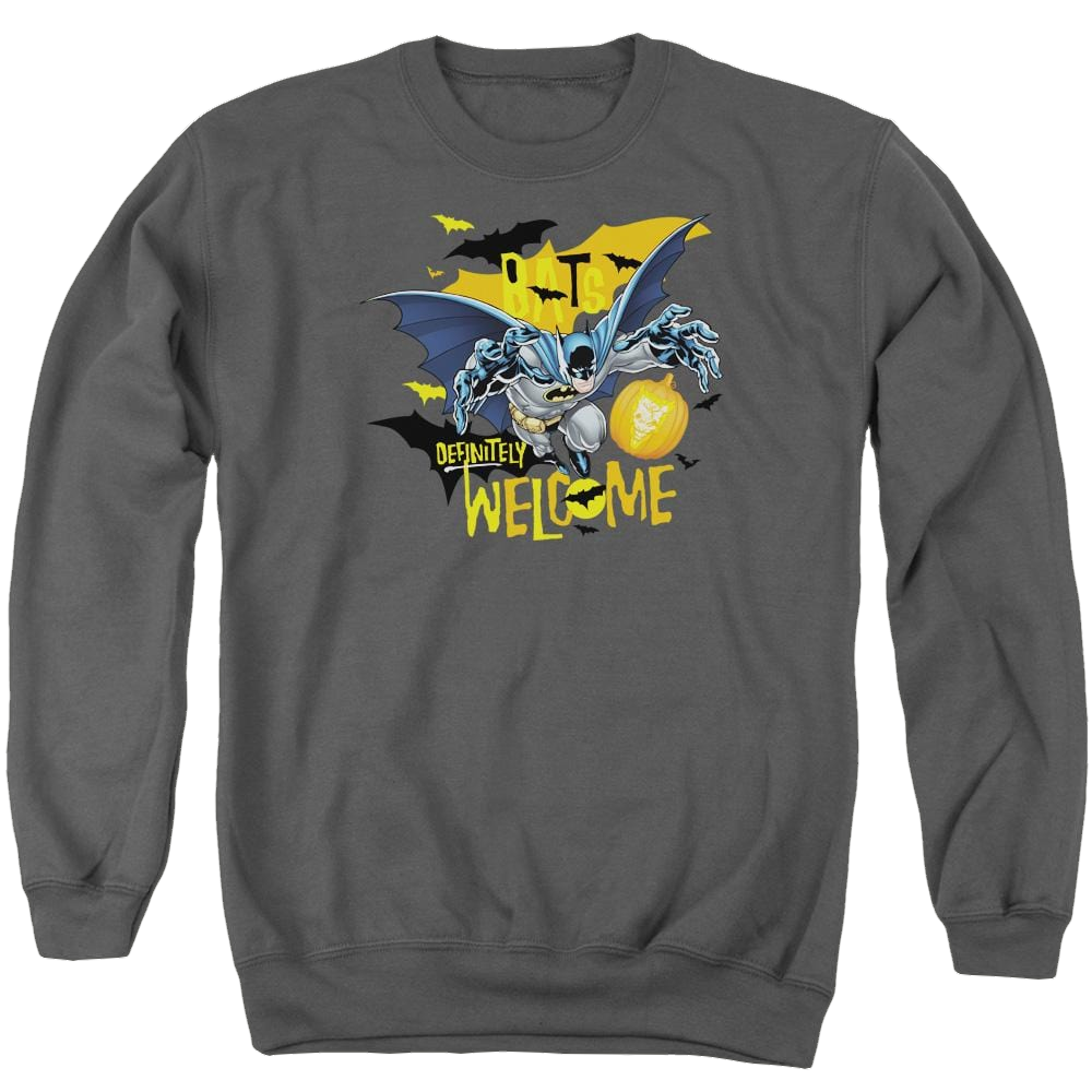 Batman Bats Welcome - Men's Crewneck Sweatshirt Men's Crewneck Sweatshirt Batman   