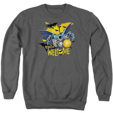 Batman Bats Welcome - Men's Crewneck Sweatshirt Men's Crewneck Sweatshirt Batman   