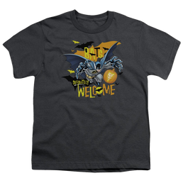 DC Batman Bats Welcome - Youth T-Shirt Youth T-Shirt (Ages 8-12) Batman   