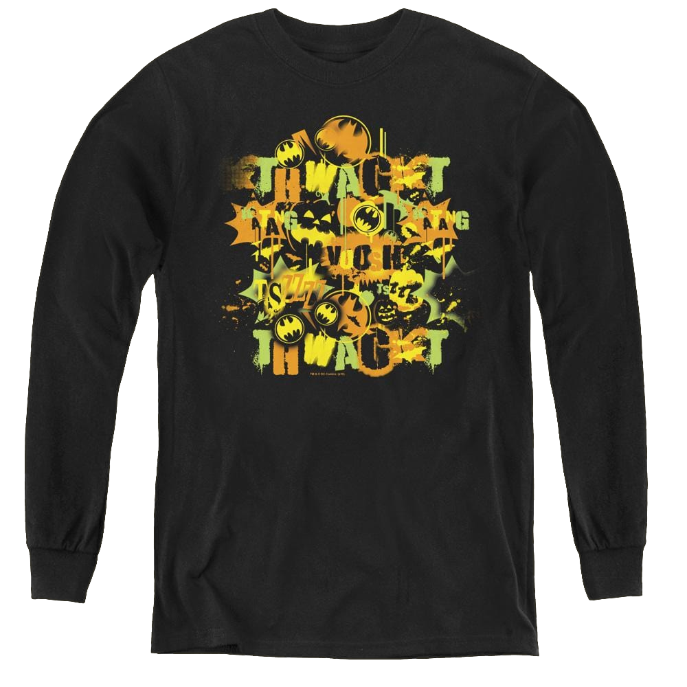Dc Batman Halloween Knight Sounds - Youth Long Sleeve T-Shirt Youth Long Sleeve T-Shirt Batman   