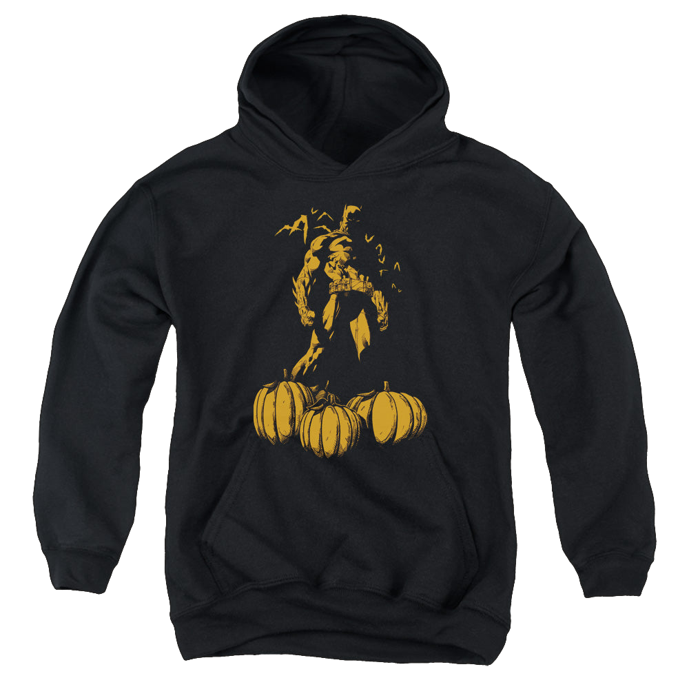 DC Batman A Bat Among Pumpkins - Youth Hoodie Youth Hoodie (Ages 8-12) Batman   
