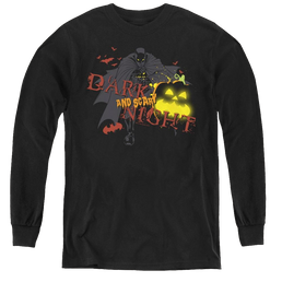 Dc Batman Dark And Scary Night - Youth Long Sleeve T-Shirt Youth Long Sleeve T-Shirt Batman   