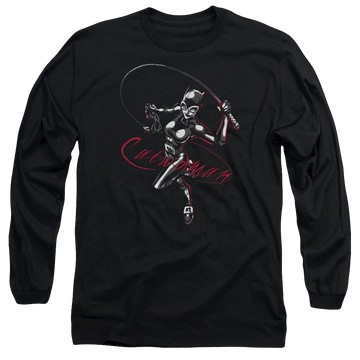 Batman Kitten With A Whip - Men's Long Sleeve T-Shirt Men's Long Sleeve T-Shirt Catwoman   