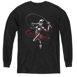 Catwoman Kitten With A Whip - Youth Long Sleeve T-Shirt Youth Long Sleeve T-Shirt Catwoman   
