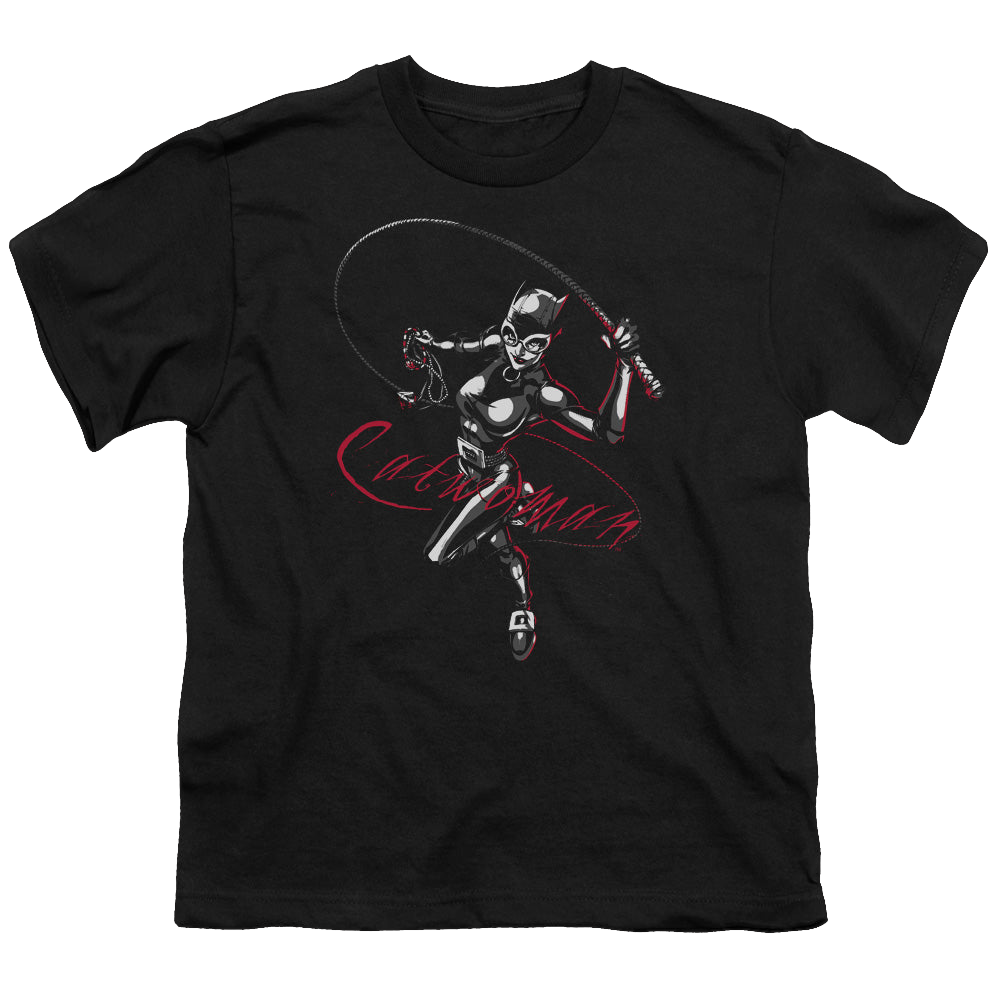 Catwoman Kitten With A Whip - Youth T-Shirt Youth T-Shirt (Ages 8-12) Catwoman   