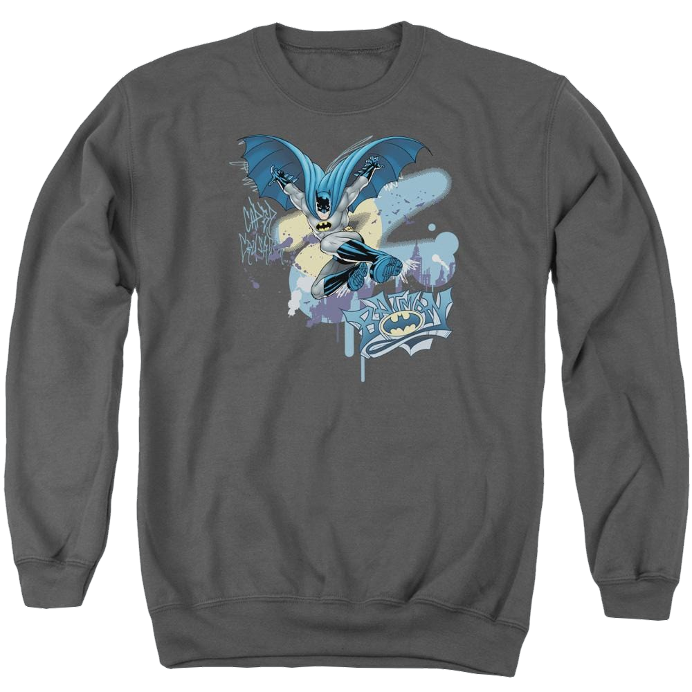 Batman Into The Night - Men's Crewneck Sweatshirt Men's Crewneck Sweatshirt Batman   