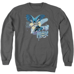 Batman Into The Night - Men's Crewneck Sweatshirt Men's Crewneck Sweatshirt Batman   