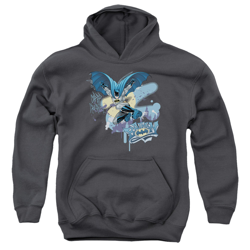 DC Batman Into The Night - Youth Hoodie Youth Hoodie (Ages 8-12) Batman   