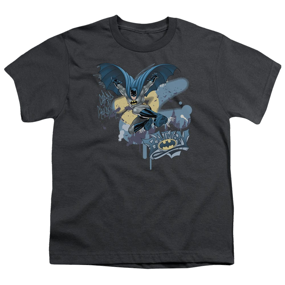 DC Batman Into The Night - Youth T-Shirt Youth T-Shirt (Ages 8-12) Batman   