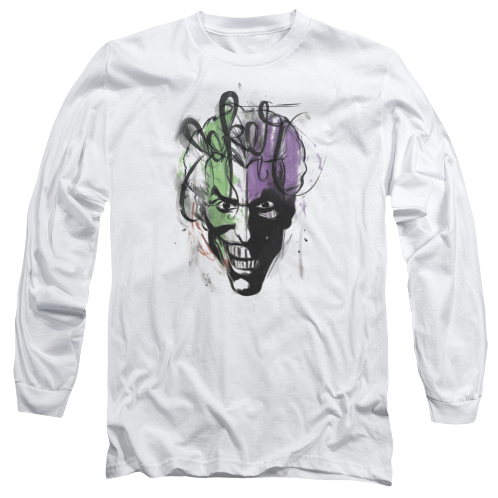 Batman Joker Airbrush - Men's Long Sleeve T-Shirt Men's Long Sleeve T-Shirt Joker   