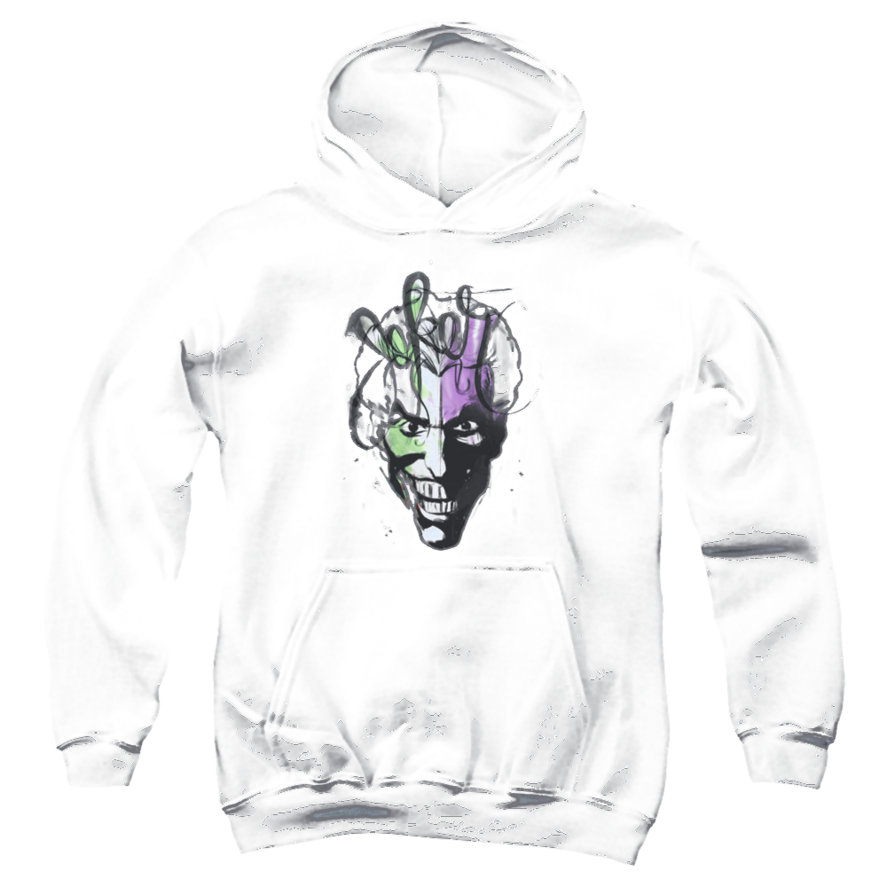 Joker, The Joker Airbrush - Youth Hoodie Youth Hoodie (Ages 8-12) Joker   
