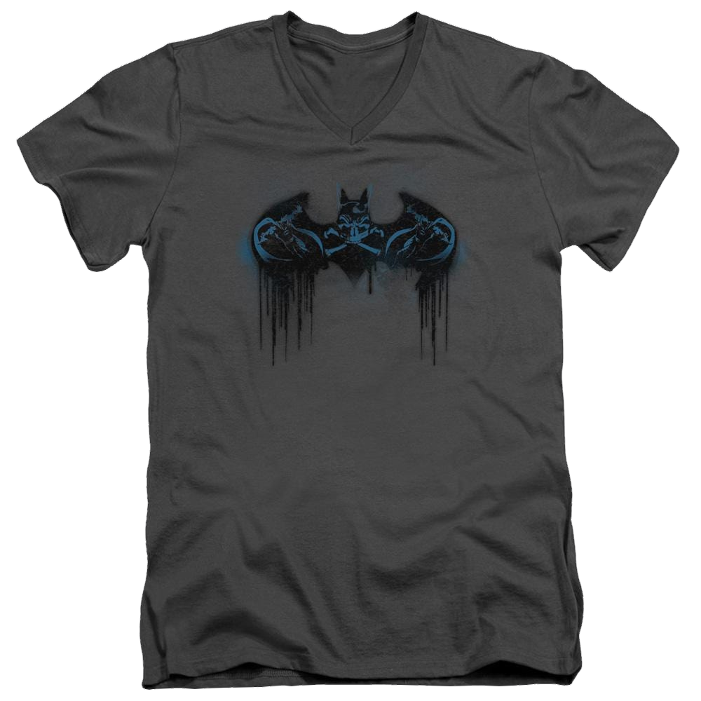 Batman Run Away - Men's V-Neck T-Shirt Men's V-Neck T-Shirt Batman   