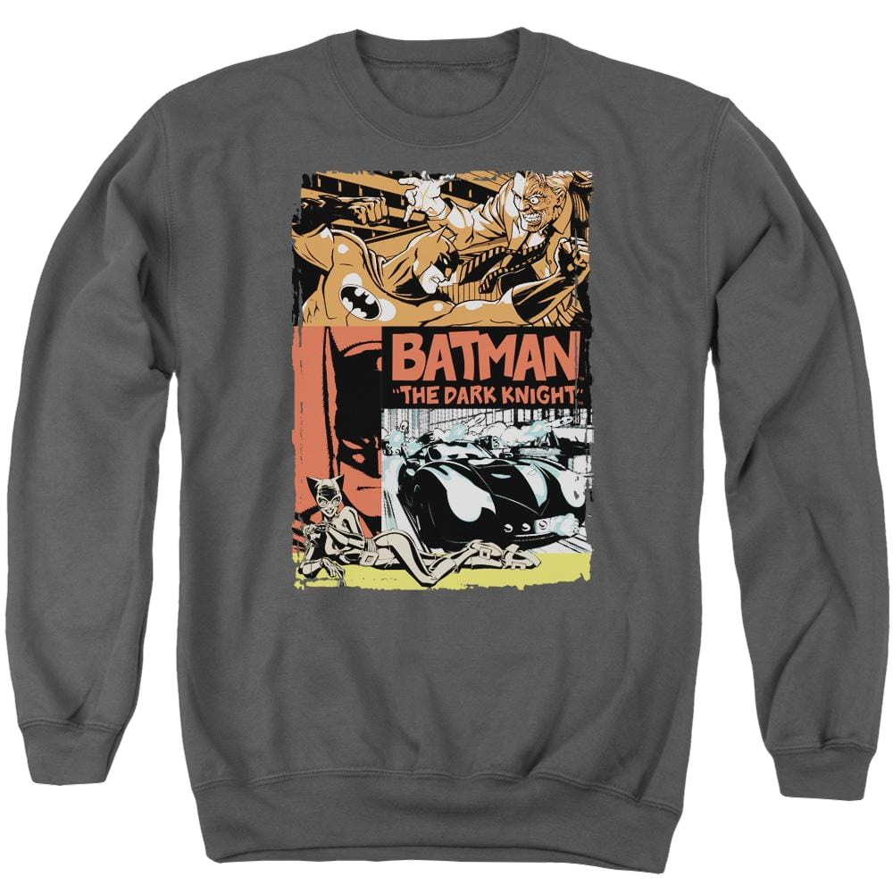 Batman Old Movie Poster - Men's Crewneck Sweatshirt Men's Crewneck Sweatshirt Batman   