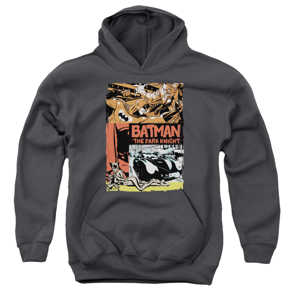 DC Batman Old Movie Poster - Youth Hoodie Youth Hoodie (Ages 8-12) Batman   