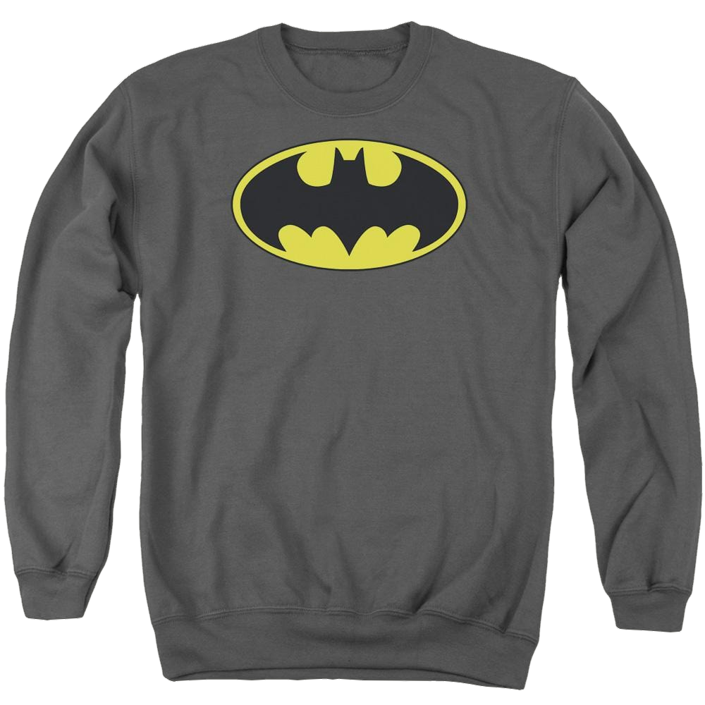Batman Classic Bat Logo - Men's Crewneck Sweatshirt Men's Crewneck Sweatshirt Batman   