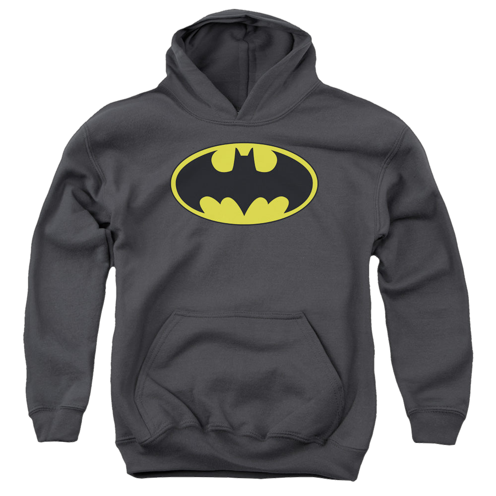DC Batman Classic Bat Logo - Youth Hoodie Youth Hoodie (Ages 8-12) Batman   