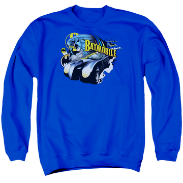 Batman Batmobile - Men's Crewneck Sweatshirt Men's Crewneck Sweatshirt Batman   