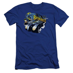 Dc Batman Batmobile - Men's Premium Slim Fit T-Shirt Men's Premium Slim Fit T-Shirt Batman   