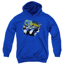 DC Batman Batmobile - Youth Hoodie Youth Hoodie (Ages 8-12) Batman   