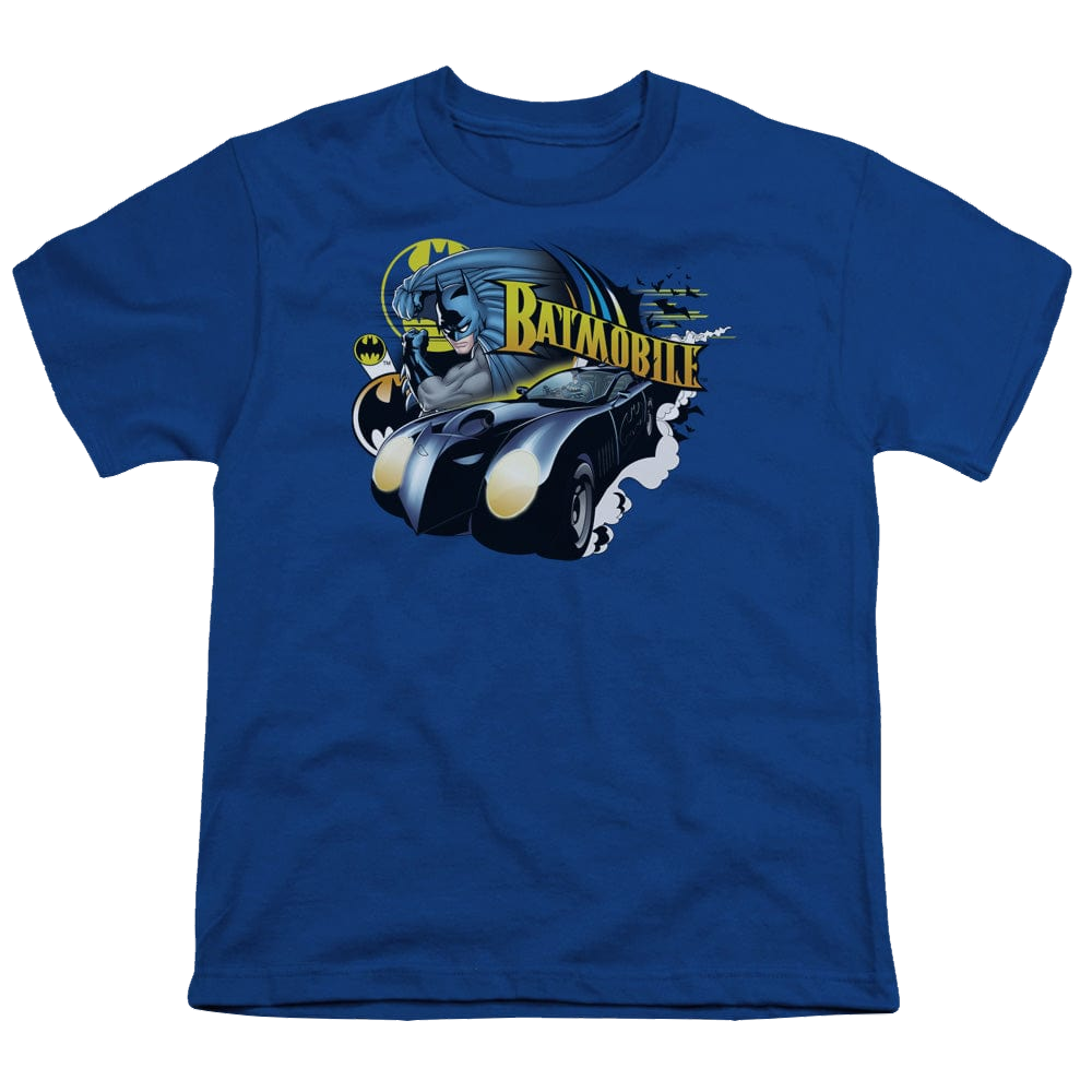 DC Batman Batmobile - Youth T-Shirt Youth T-Shirt (Ages 8-12) Batman   