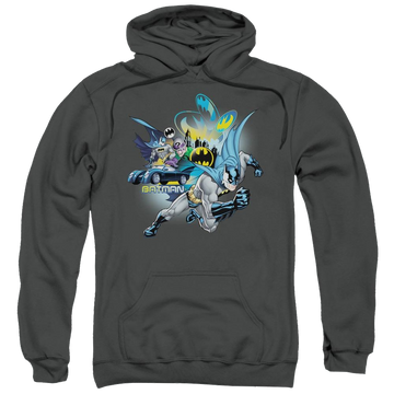Charcoal pullover hoodie with Batman Call Of Duty graphic