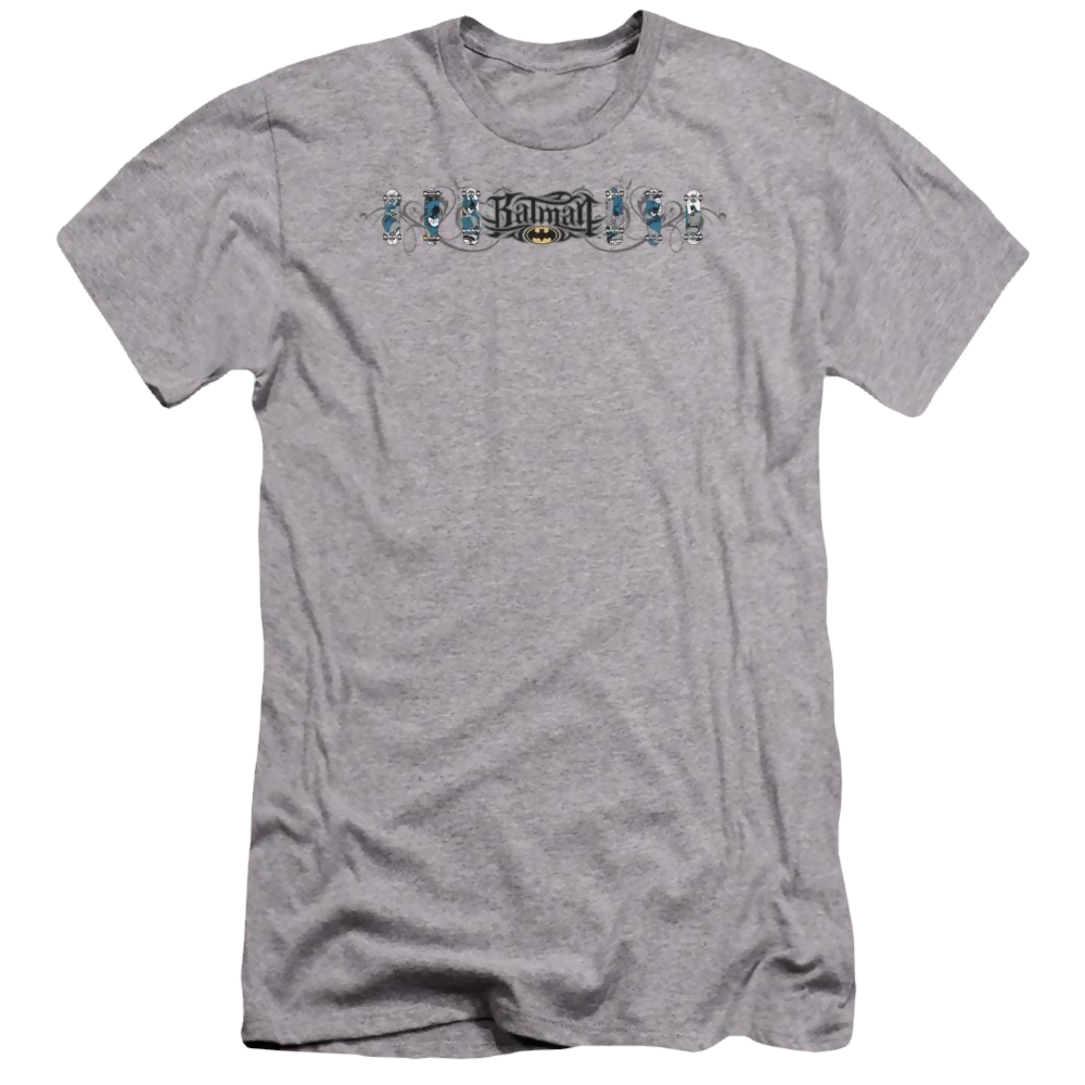 Batman Skateboard Bats - Men's Premium Slim Fit T-Shirt Men's Premium Slim Fit T-Shirt Batman   