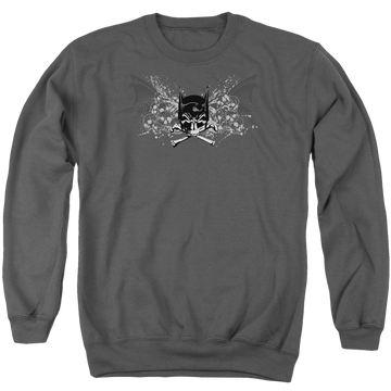 Charcoal men's crewneck sweatshirt with Batman Ill Omen graphic