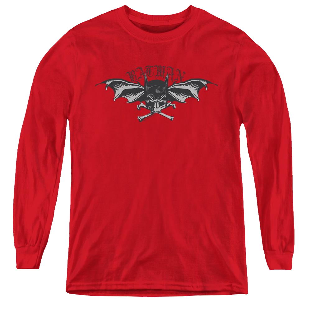 Dc Batman Wings Of Wrath - Youth Long Sleeve T-Shirt Youth Long Sleeve T-Shirt Batman   