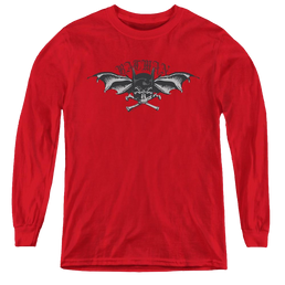 Dc Batman Wings Of Wrath - Youth Long Sleeve T-Shirt Youth Long Sleeve T-Shirt Batman   